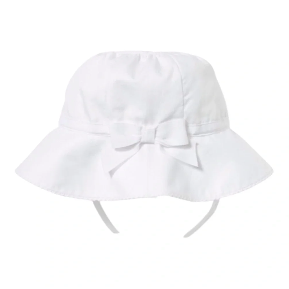 Janie and Jack White Bow Sun Hat